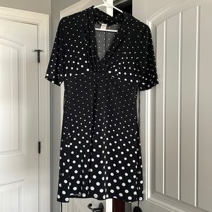 Black and white polka dot B. Moss dress size small